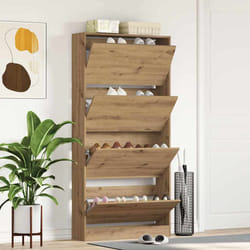 vidaXL Armadio per Scarpe rovere artigianale 80 x 21 x 163.5 cm