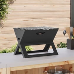 VidaXL 42004185 barbecue per l'aperto e bistecchiera Grill Da tavolo Carbone + legna da ardere Nero