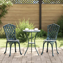 Sdraio da Giardino 2 pz Verde in Alluminio Vidaxl