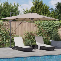 VidaXL 42003354 ombrellone da cortile Grigio talpa - Vista aggiuntiva 2