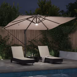 VidaXL 42003354 ombrellone da cortile Grigio talpa - Vista aggiuntiva 3