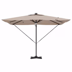 VidaXL 42003354 ombrellone da cortile Grigio talpa - Vista aggiuntiva 5