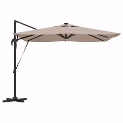 VidaXL 42003354 ombrellone da cortile Grigio talpa - Vista aggiuntiva 6