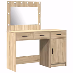 vidaXL Tavolo da Trucco con cassetto 2 pcs Marrone 40 x 41 x 75 cm - Vista aggiuntiva 2