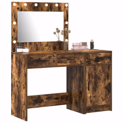 vidaXL Tavolo da Trucco con cassetto 2 pcs Marrone 40 x 41 x 75 cm - Vista aggiuntiva 3