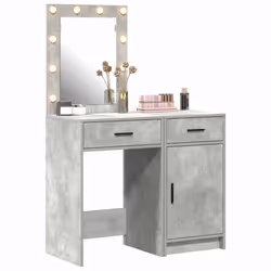 vidaXL Tavolo da Trucco con cassetto 2 pcs Grigio 50 x 41 x 135 cm - Vista aggiuntiva 3