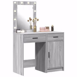 vidaXL Tavolo da Trucco con cassetto 2 pcs Grigio 50 x 41 x 135 cm - Vista aggiuntiva 3