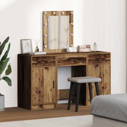 vidaXL Tavolo da Trucco Marrone 50 x 41 x 135 cm Legno multistrato