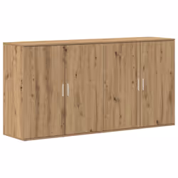 vidaXL Sideboards 2 pcs rovere artigianale 79 x 38 x 80 cm - Vista aggiuntiva 2