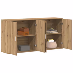 vidaXL Sideboards 2 pcs rovere artigianale 79 x 38 x 80 cm - Vista aggiuntiva 3