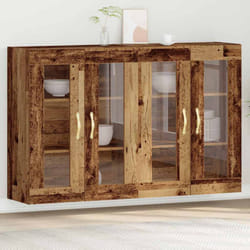 vidaXL Pensile 2 pcs Legno vecchio 69.5 x 34 x 90 cm Legno multistrato