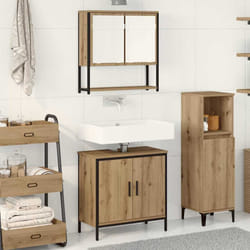 vidaXL Set di mobili per il bagno 2 pcs Marrone 60 x 30 x 60 cm