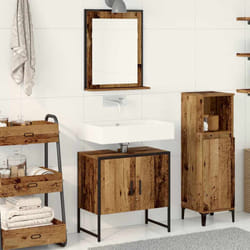 vidaXL Set di mobili per il bagno 2 pcs Marrone 60 x 33 x 60 cm