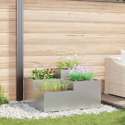 Vidaxl - Fioriera da Giardino 80x80x48 cm Acciaio Galvanizzato