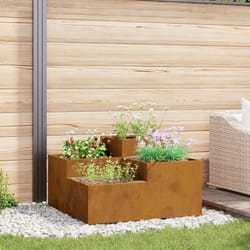 Vidaxl - Fioriera da Giardino 80x80x48 cm in Acciaio Resistente