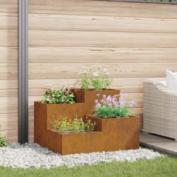 Vidaxl - Fioriera da Giardino 80x80x60 cm Acciaio Inossidabile