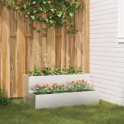 Questa fioriera da giardino è un bel colpo d'occhio per il tuo balcone o spazio esterno, con un design a due livelli fatto in ...