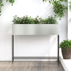 Vidaxl - Fioriera alzata 100x26x82 cm Acciaio Zincato
