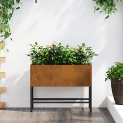 Vidaxl - Fioriera rialzata 60x26x45 cm in acciaio resistente alle intemperie