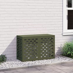 Copertura per Condizionatore d'Aria - Verde Oliva, 90x40x60 cm, Acciaio Vidaxl