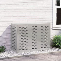 vidaXL Copertura Aria Condizionata 110x50x80 cm Acciaio Inossidabile