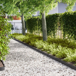 Vidaxl - Bordi Prato 10 pezzi Nero 100x0.5x15 cm Acciaio