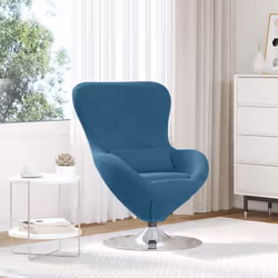 Questa splendida Poltrona in Velluto Blu unisce stile moderno e comfort massimo, rendendola perfetta per qualsiasi spazio abi ...