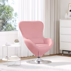 Questa poltrona moderna si presenta in un brillante tono rosa con una base in metallo elegante, rendendola un'aggiunta stilos ...