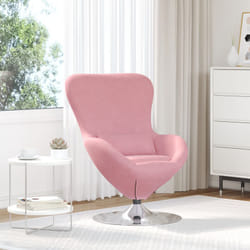 Vidaxl - Poltrona a uovo in velluto rosa