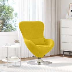 Vidaxl - Poltrona a Uovo in Velluto Giallo