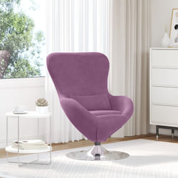 Vidaxl - Poltrona Uovo in Velluto Viola