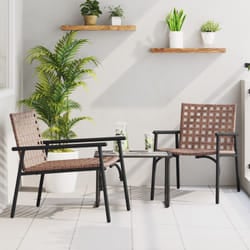 Vidaxl - Poltrone da Giardino 2 pz Nere 79x56x73,5 cm in Rattan