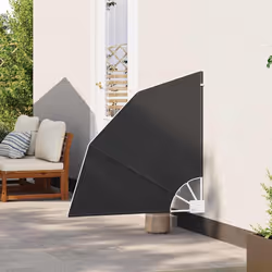 vidaXL Schermo di Privacy per Balcone Antracite 115 x 115 cm Tessuto - Vista aggiuntiva 3
