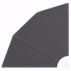 vidaXL Schermo di Privacy per Balcone Nero 140 x 140 cm Tessuto - Vista aggiuntiva 2
