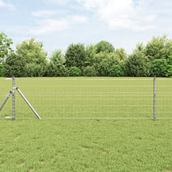 vidaXL Recinzione Euro 0.6x10 m Acciaio Zincato
