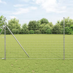 vidaXL Recinzione Euro 1.6x10 m Acciaio Zincato