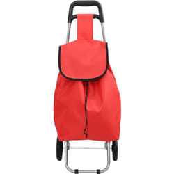 Vidaxl - Carrello della spesa con ruote Rosso 35 l