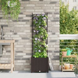 Vidaxl - Fioriera da Giardino con Trellis Marrone 40x40x143 cm