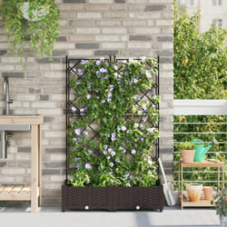 Vidaxl - Fioriera con Traliccio 2 pz Marrone 80x40x125.5 cm