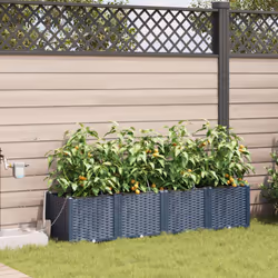Questa Fioriera in Metallo con Sistema di Irrigazione offre un modo elegante per far crescere le tue piante. Con un design sp ...