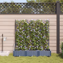 Questa Scatola per Piante Moderna Grigia combina stile e funzionalità per le tue piante. Il design elegante in rattan si adat ...