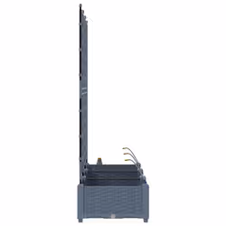 VidaXL 42002898 fioriera Acciaio Grigio chiaro - Vista aggiuntiva 7