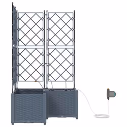 VidaXL 42002900 fioriera Acciaio Grigio chiaro - Vista aggiuntiva 6