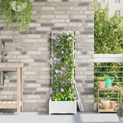 Vidaxl - Fioriera da Giardino con Trellis Bianco 40x40x125.5 cm