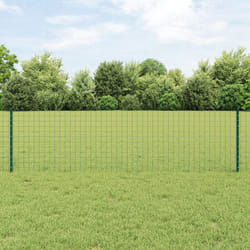 Pali di Recinzione 5 pcs U-Channel Verde 60 cm Acciaio - Vidaxl