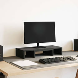 Supporto Monitor Regolabile Rovere Nero 60x24x10,5cm Truciolato Vidaxl
