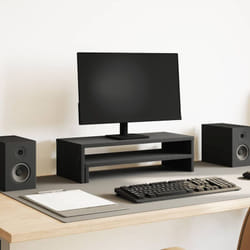 Supporto per Monitor Rovere Nero 54x22x15 cm in Truciolato Vidaxl