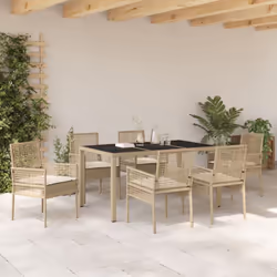 Questo tavolo da giardino rettangolare è perfetto per mangiare all'aperto. Il design elegante combina funzionalità e stile, c ...
