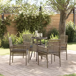 Questo Set da Pranzo da Giardino porta stile e comfort nei tuoi spazi esterni. Con il suo look moderno e robusto, è perfetto  ...
