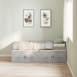 Rete letto Grigio cemento 75x190 cm Vidaxl